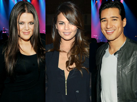Chrissy Teigen, Mario Lopez, Khloe Kardashian Chrissy Teigen, Mario Lopez, Khloe Kardashian